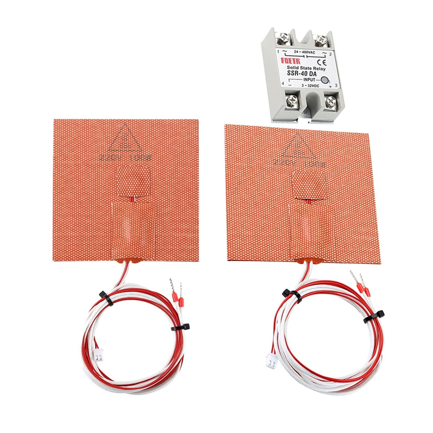Hot Bed Silicone Heater Pad for 3D Printer 220V 100W 3D Printer Parts Without Relay