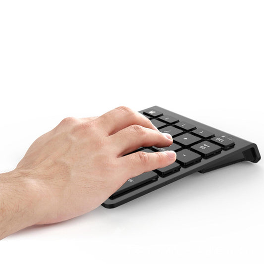 Portable Wireless Numeric Keypad 2.4G 28 Key for Laptop Financial Accounting 2.4G Grey