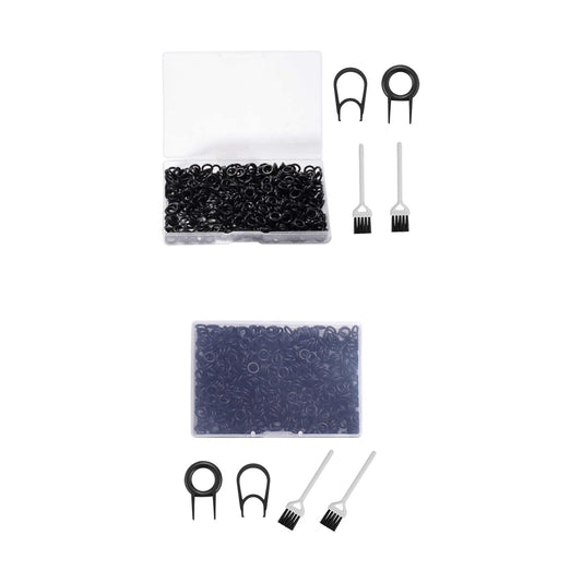 500Pcs o rings Keyboard Switch Dampener with Keyboard Pullers Portable Black