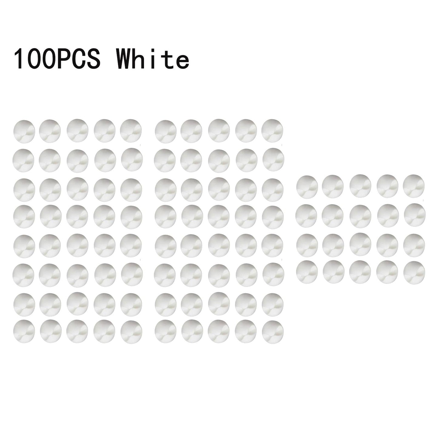 100x Cables Clips Holders Cord Organizer for Charging Cables White