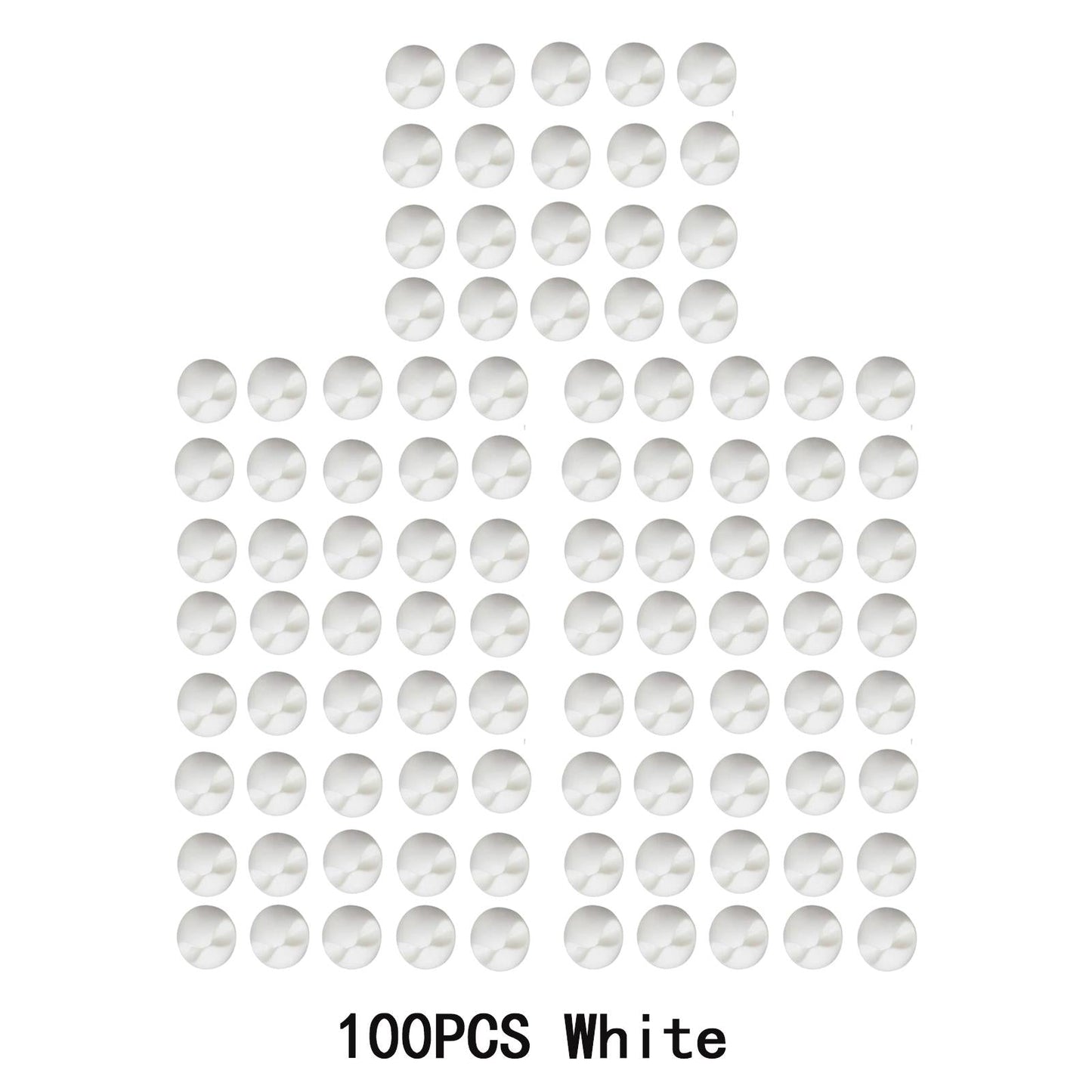 100x Cables Clips Holders Cord Organizer for Charging Cables White
