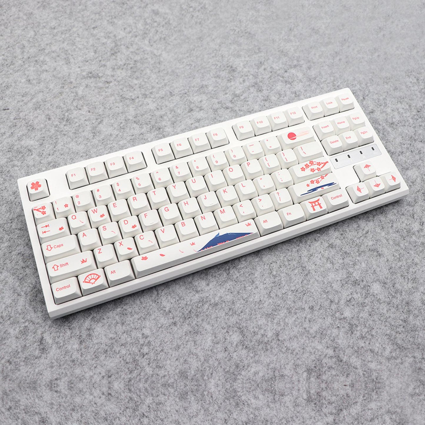 130 Key Caps PBT Xda Profile for Mechanical Keyboards Replacement Durable English