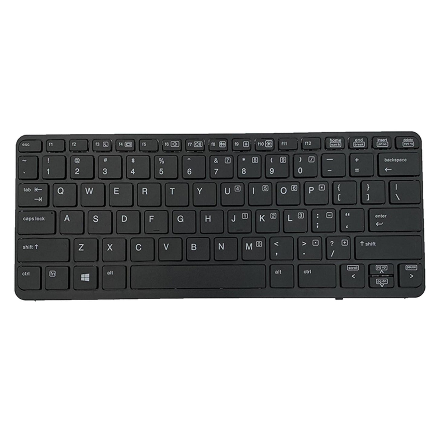 Laptop Keyboard Black with Frame for HP Elitebook 820 G1 820 G2 Durable