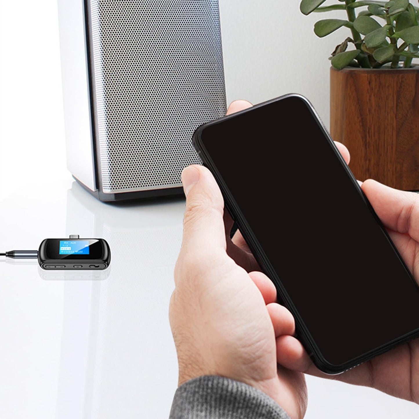 Upgraded Wireless Audio Adapter Handsfree for Stereo Sound System