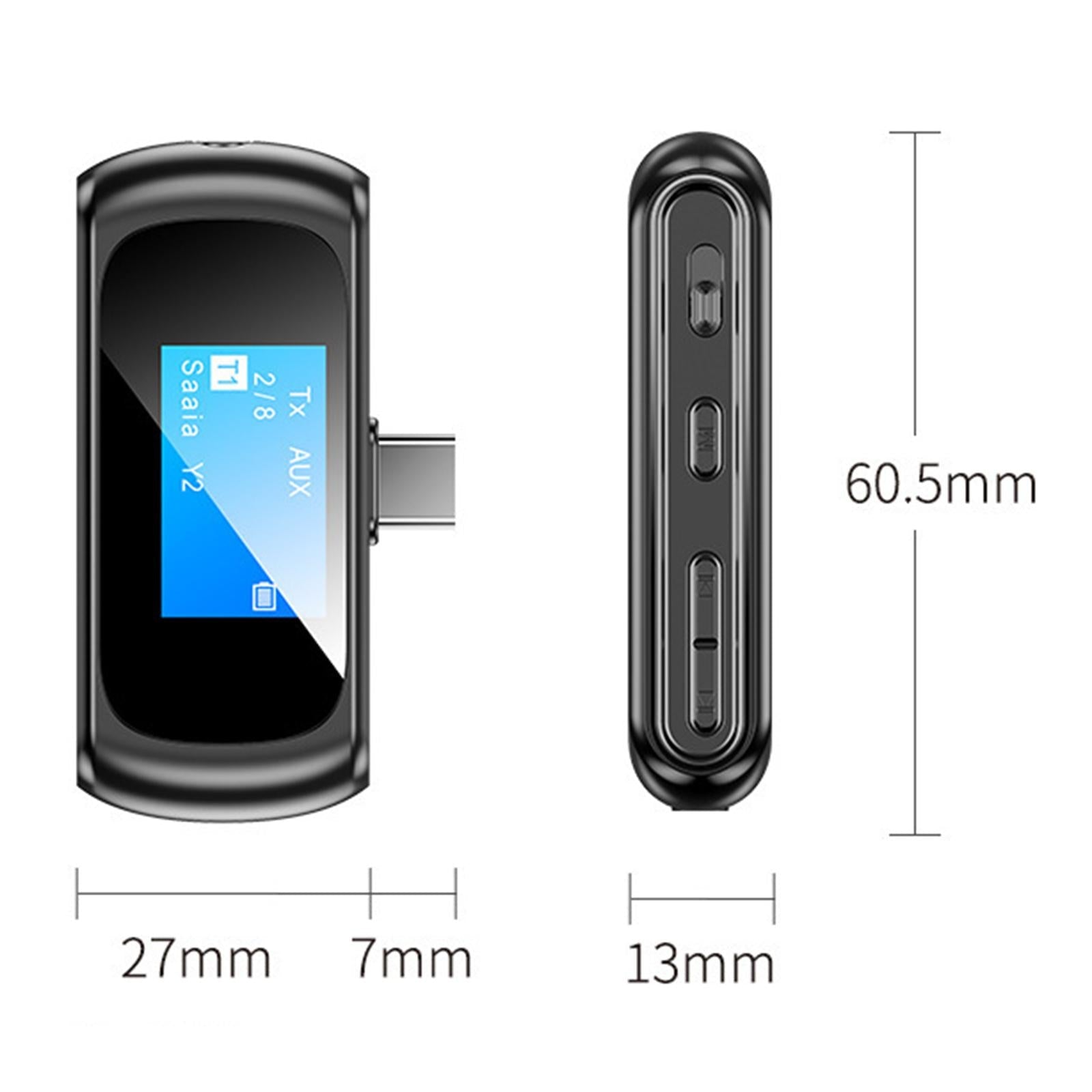 Upgraded Wireless Audio Adapter Handsfree for Stereo Sound System ...