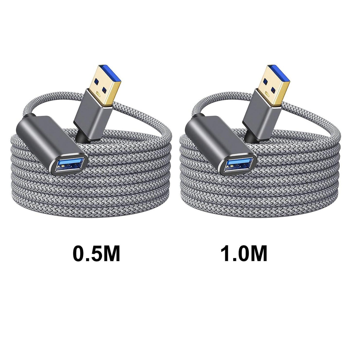 USB 3.0 Extension Cable Durable Portable for USB Hub USB Keyboard 0.5m
