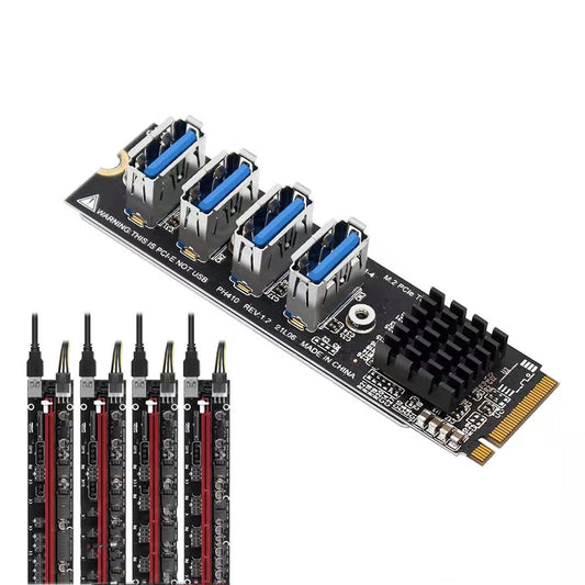 M.2 to 4x 1 to 4 Expansion Card for Desktop Durable Premium
