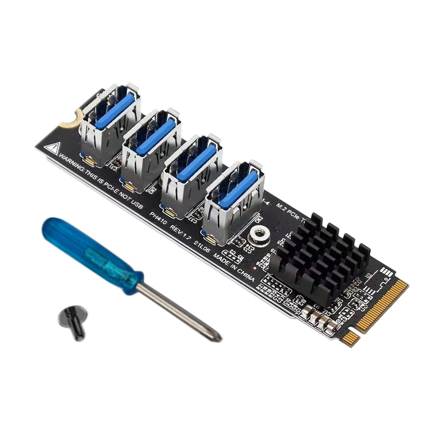 M.2 to 4x 1 to 4 Expansion Card for Desktop Durable Premium