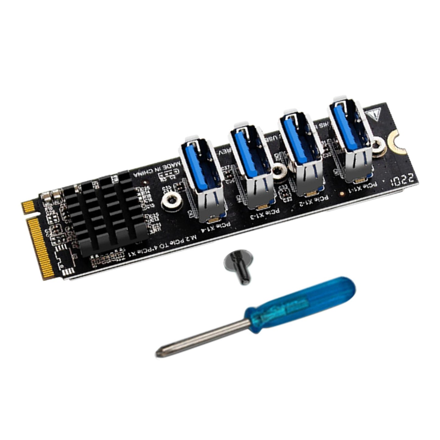 M.2 to 4x 1 to 4 Expansion Card for Desktop Durable Premium