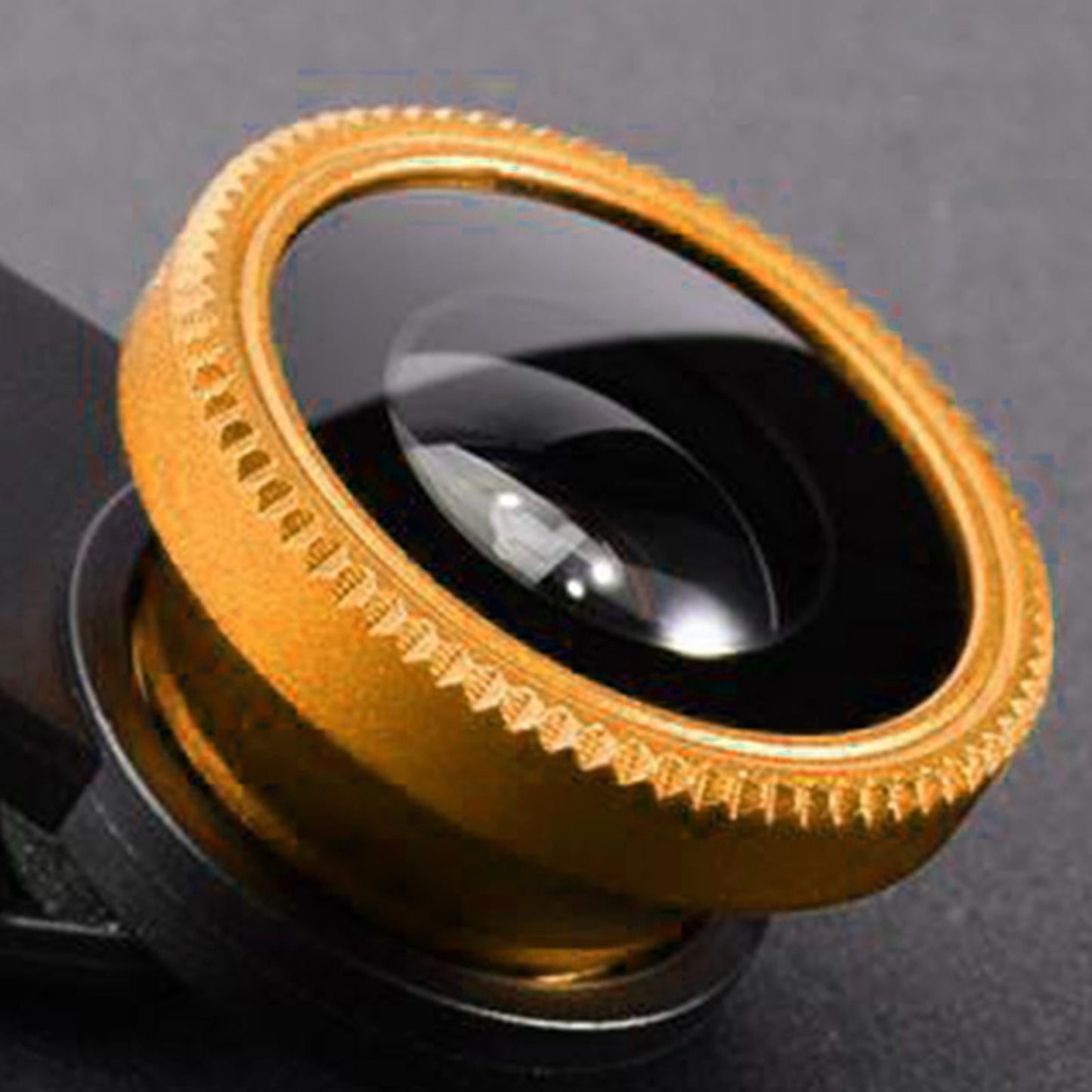 Universal Phone Lens Three Lens Phone Camera Lens Kits for Photo Cameras Gold