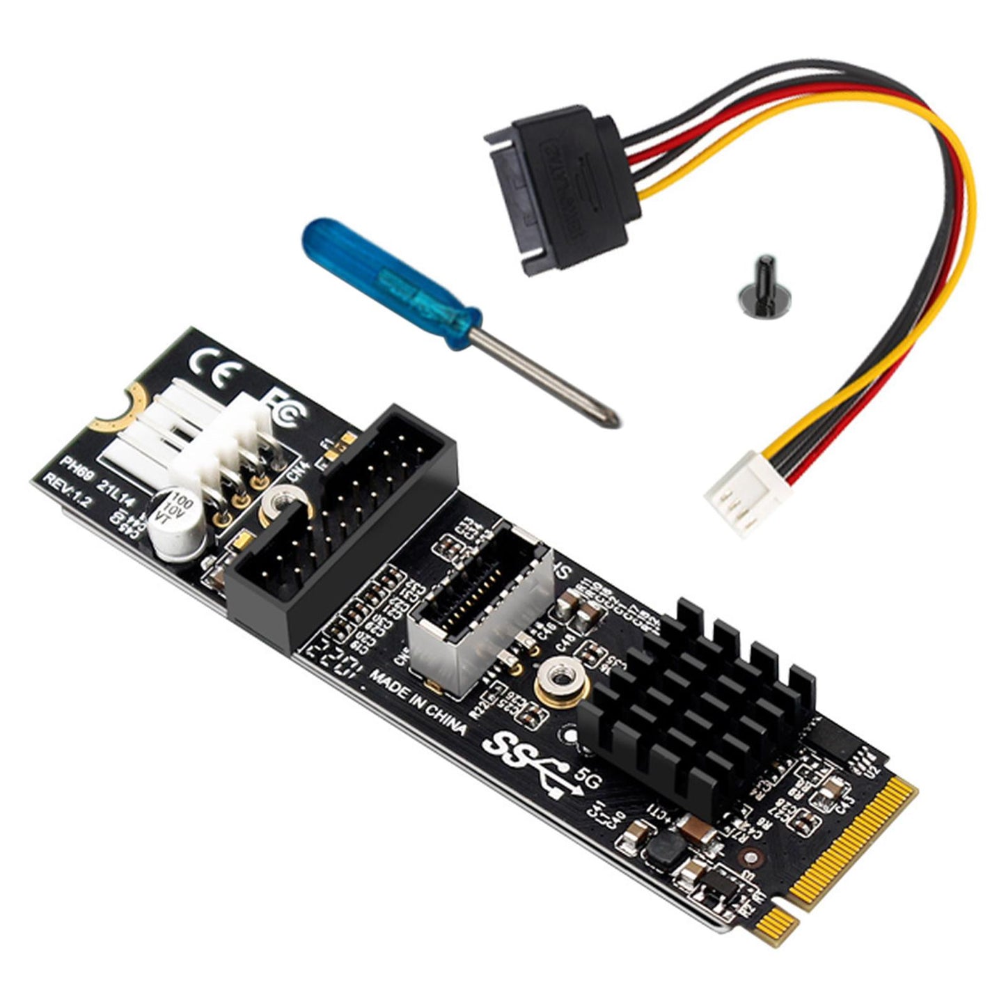 M.2 to USB 3.1 Expansion Card USB 3.1 Panel Socket
