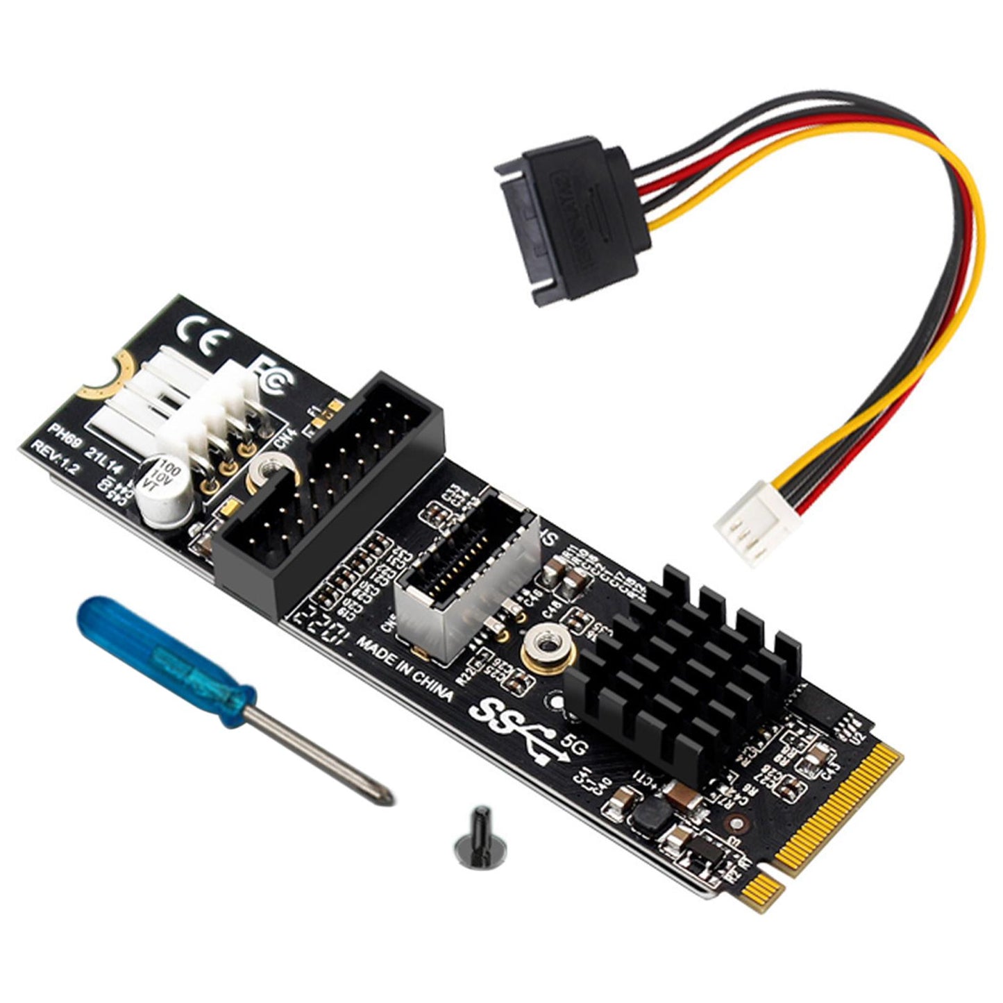 M.2 to USB 3.1 Expansion Card USB 3.1 Panel Socket