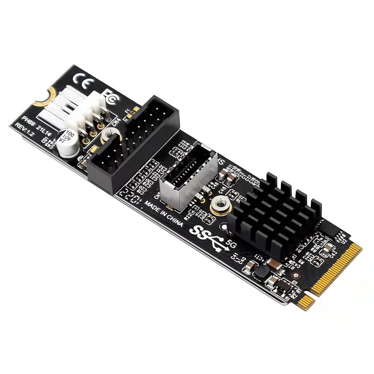 M.2 to USB 3.1 Expansion Card USB 3.1 Panel Socket