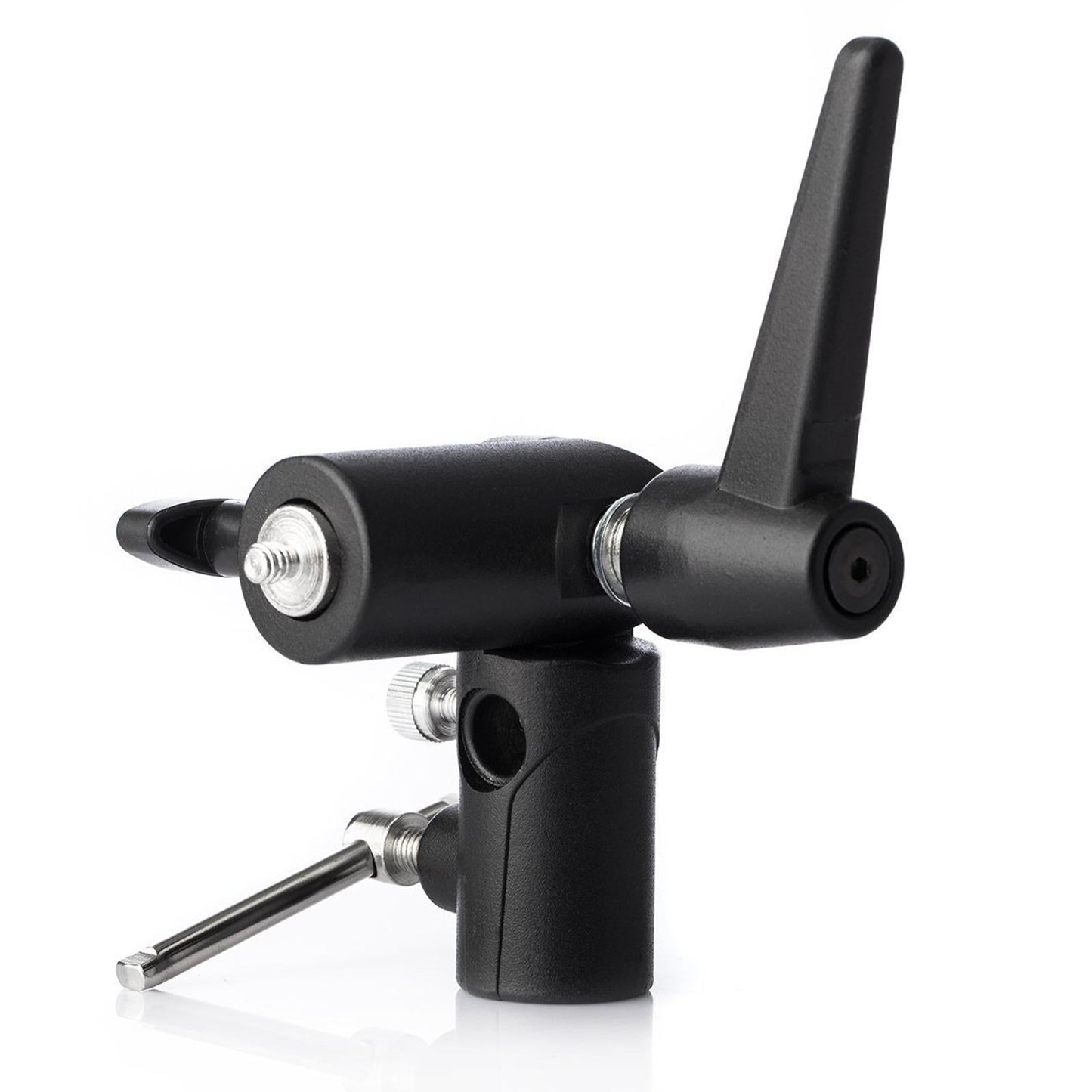 Camera Flash Mount with Umbrella Reflector Holder Swivel Metal
