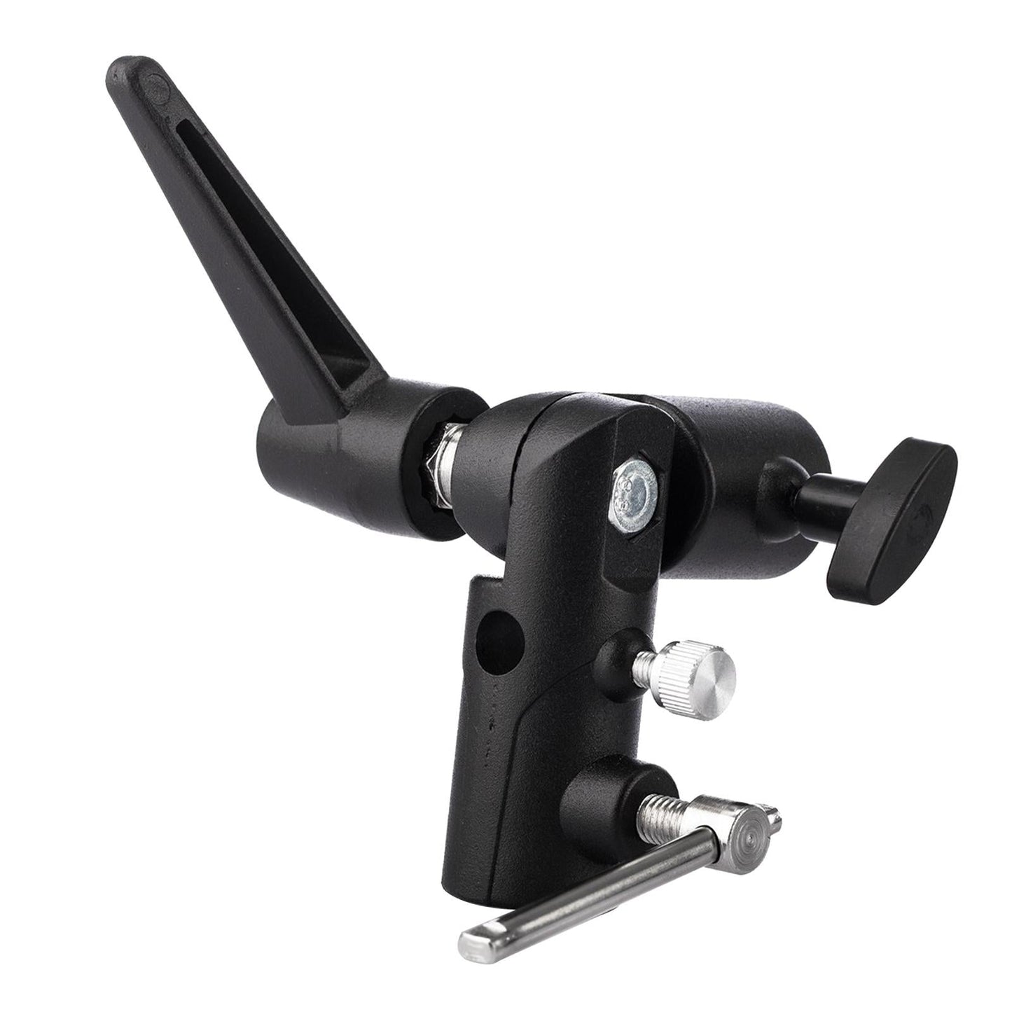 Camera Flash Mount with Umbrella Reflector Holder Swivel Metal
