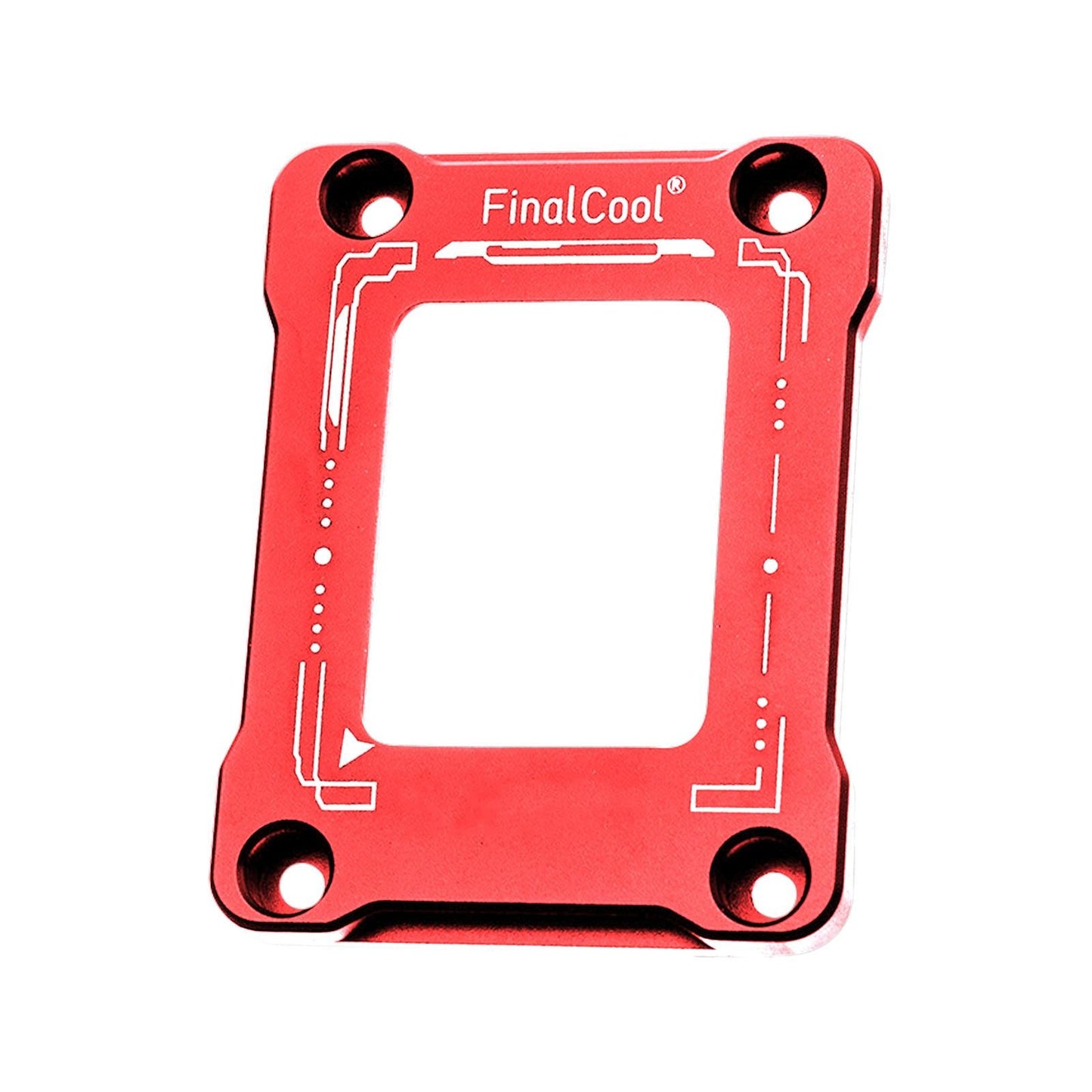 CPU Contact Frame Aluminum Alloy Anti Bending for 12TH Gen LGA1700 Red