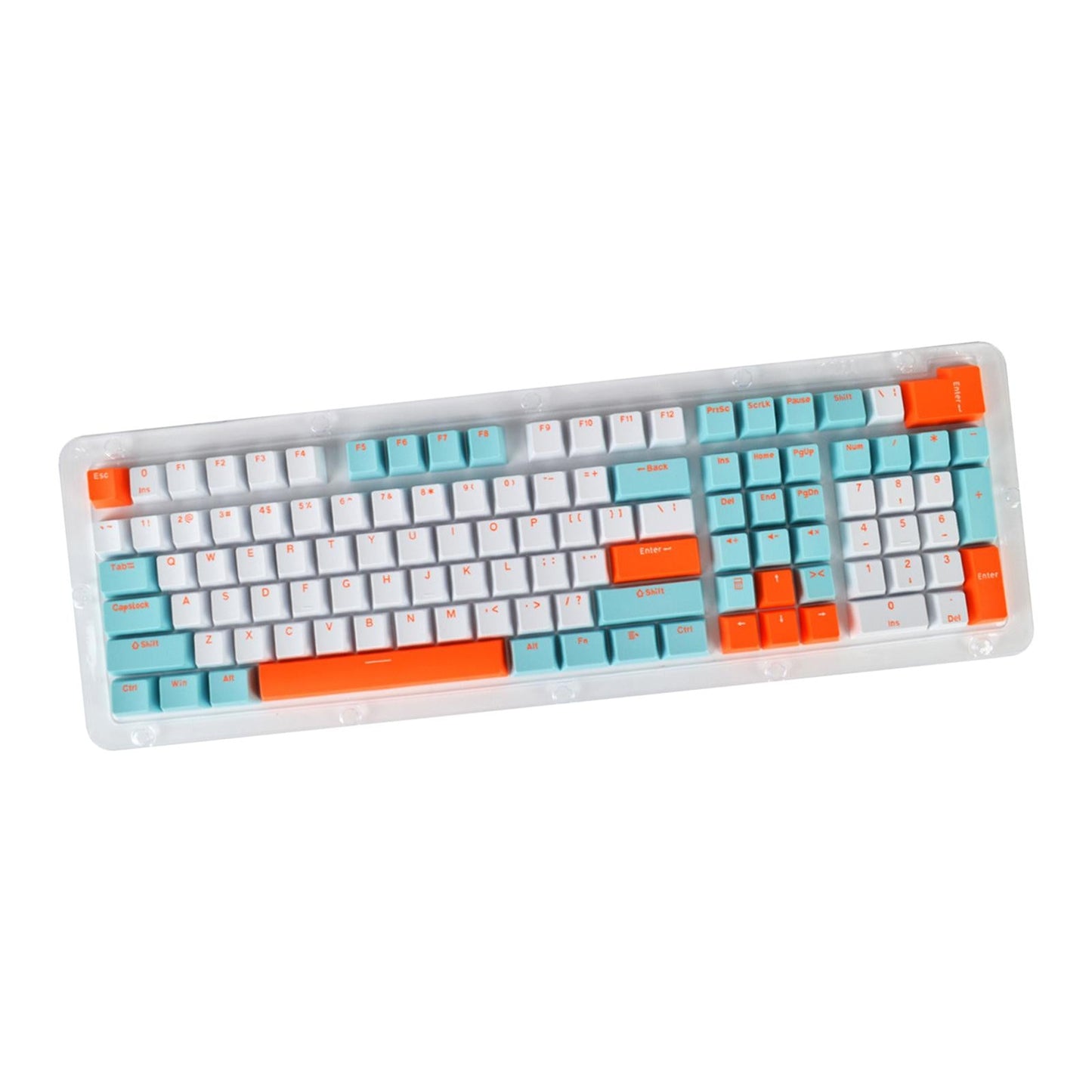 PBT 113Pcs Keycaps Set for Mechanical Gaming Keyboard 61 87 104 108 Keys A