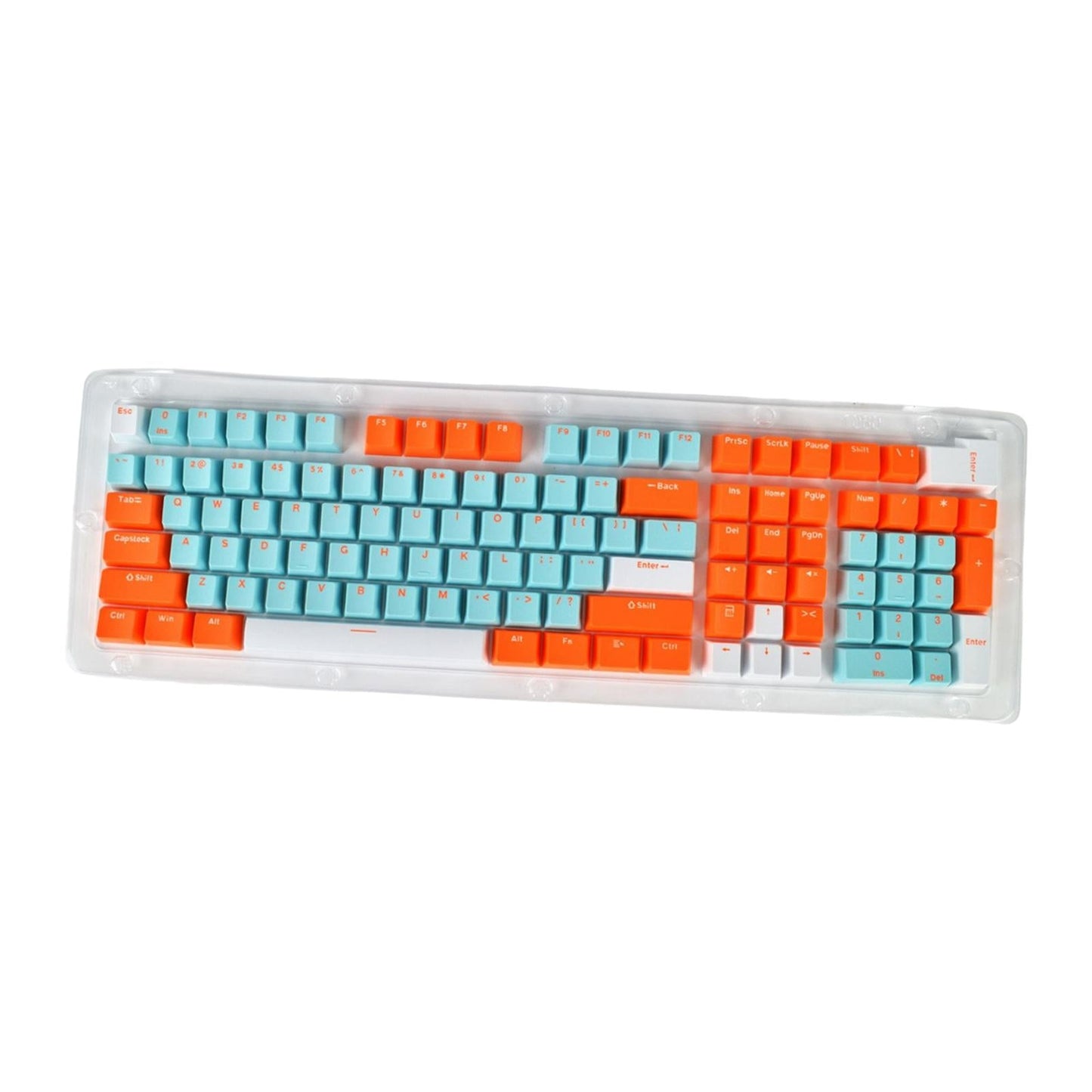 PBT 113Pcs Keycaps Set for Mechanical Gaming Keyboard 61 87 104 108 Keys B