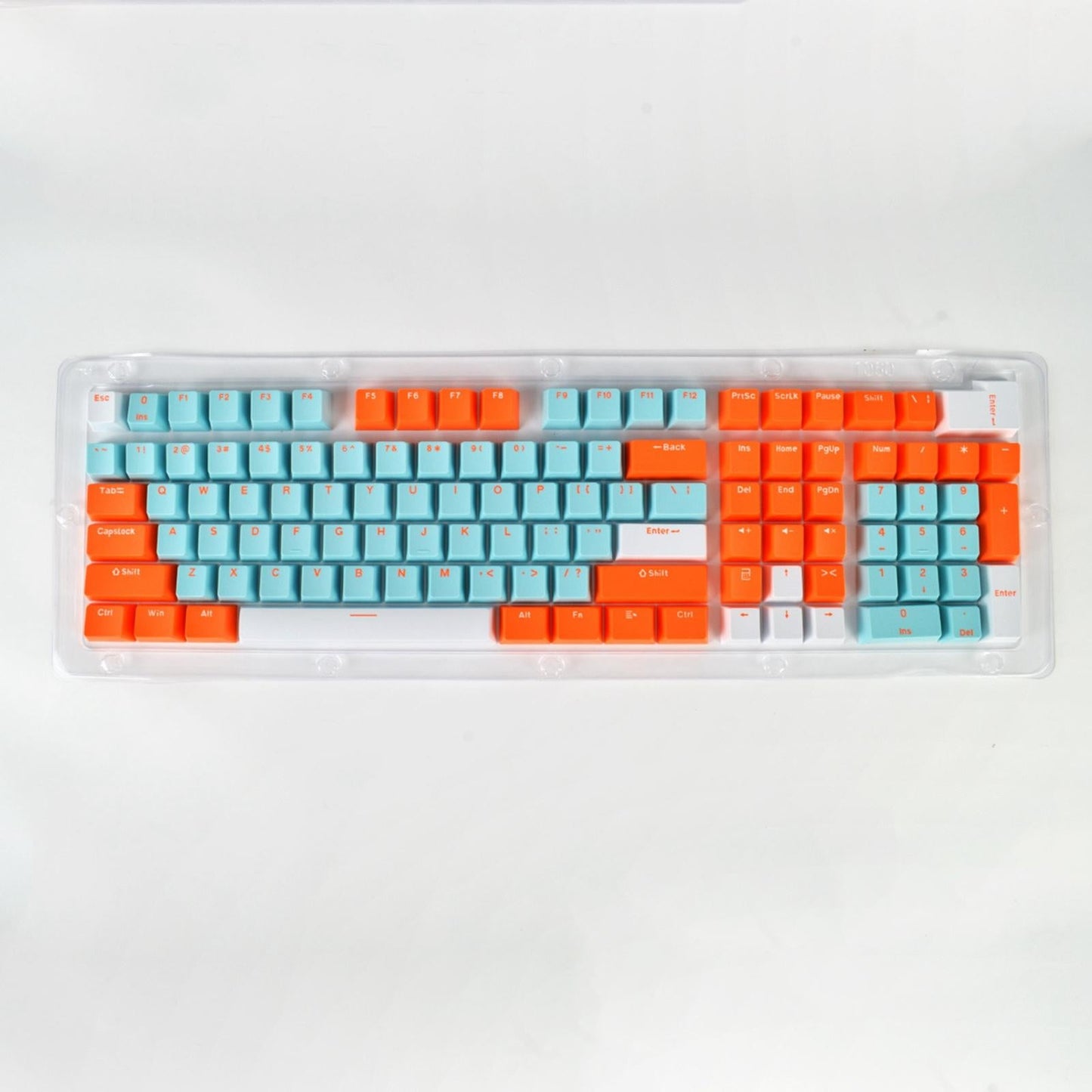 PBT 113Pcs Keycaps Set for Mechanical Gaming Keyboard 61 87 104 108 Keys B
