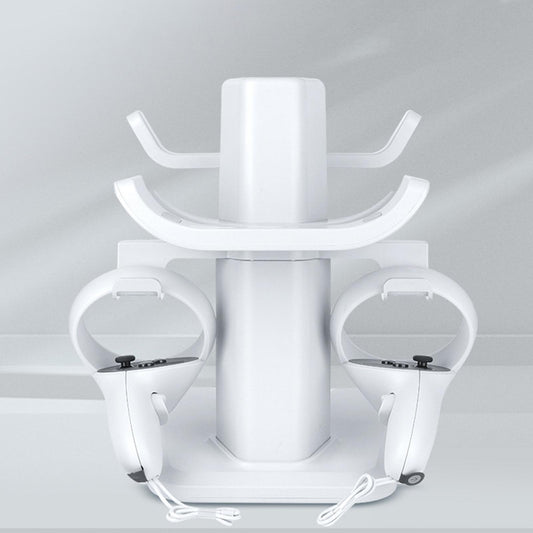 VR Stand Protection Controller Mount Station Storage Stand Stable for Quest2 White