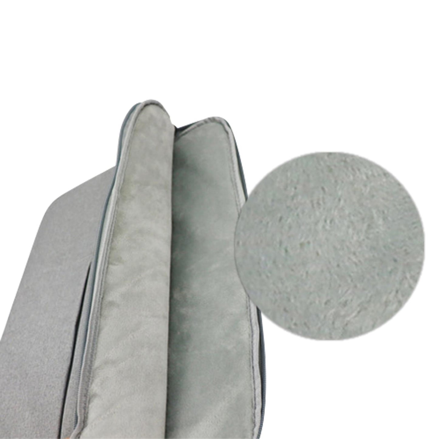 Laptop Sleeve Bag Anti Seismic Multi Functional 6 Mesh Bags for Men Notebook grey355mmX250mmX20mm