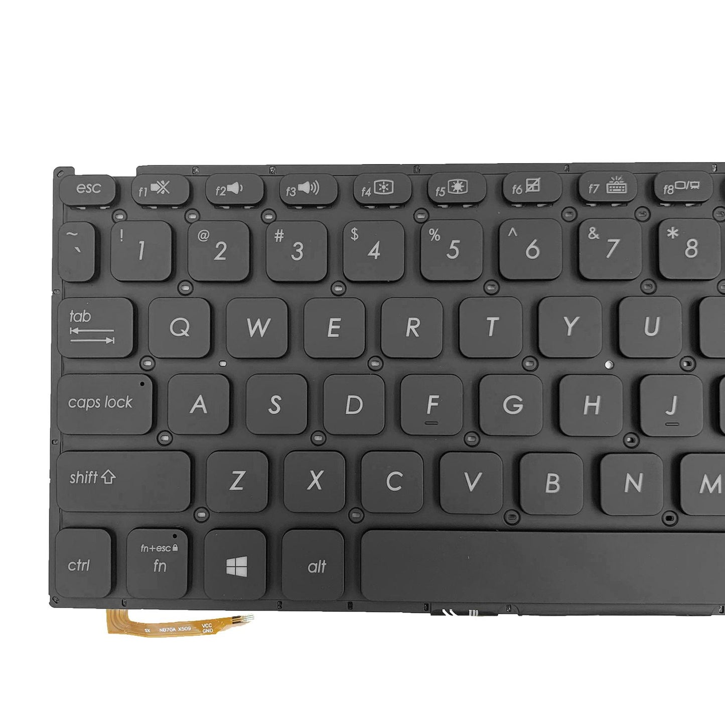 US Layout Keyboard with Backlit for VivoBook Y5000F Y5200FB Black