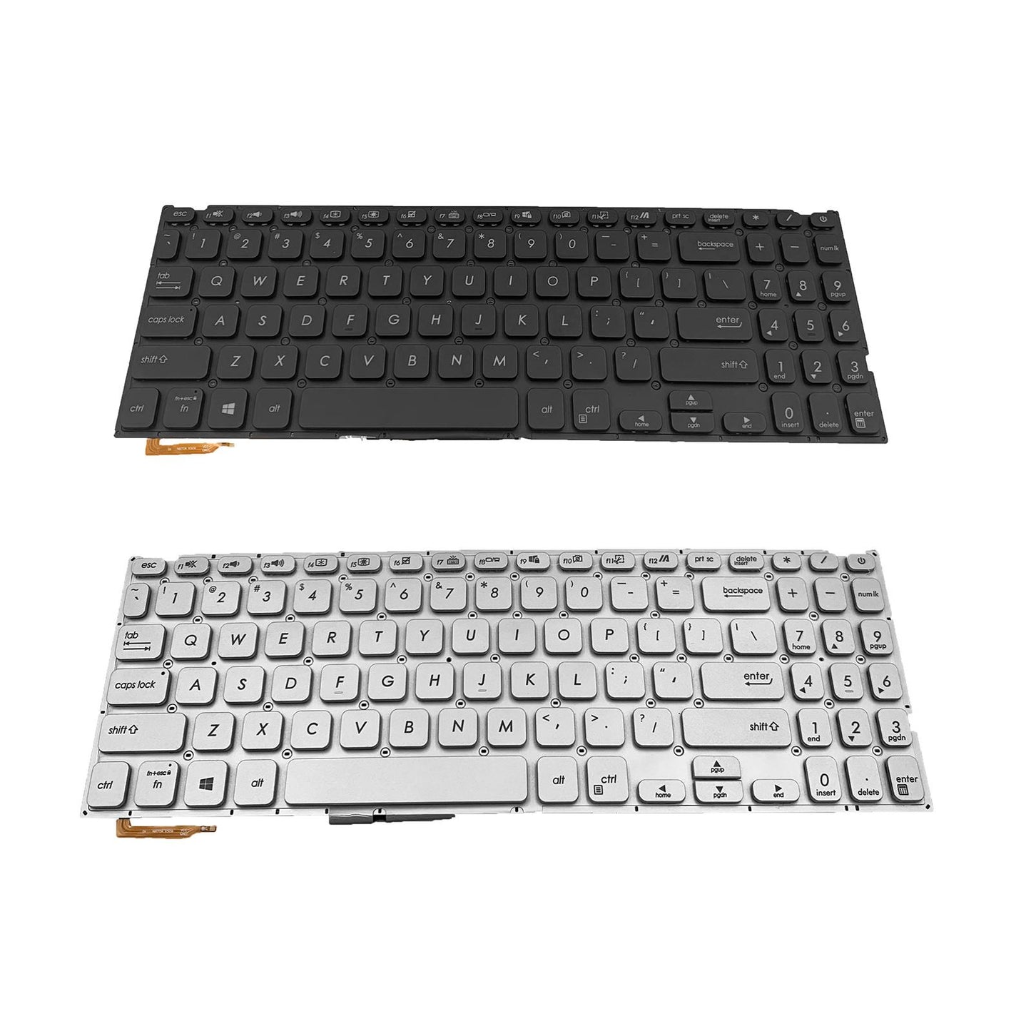 US Layout Keyboard with Backlit for VivoBook Y5000F Y5200FB Black