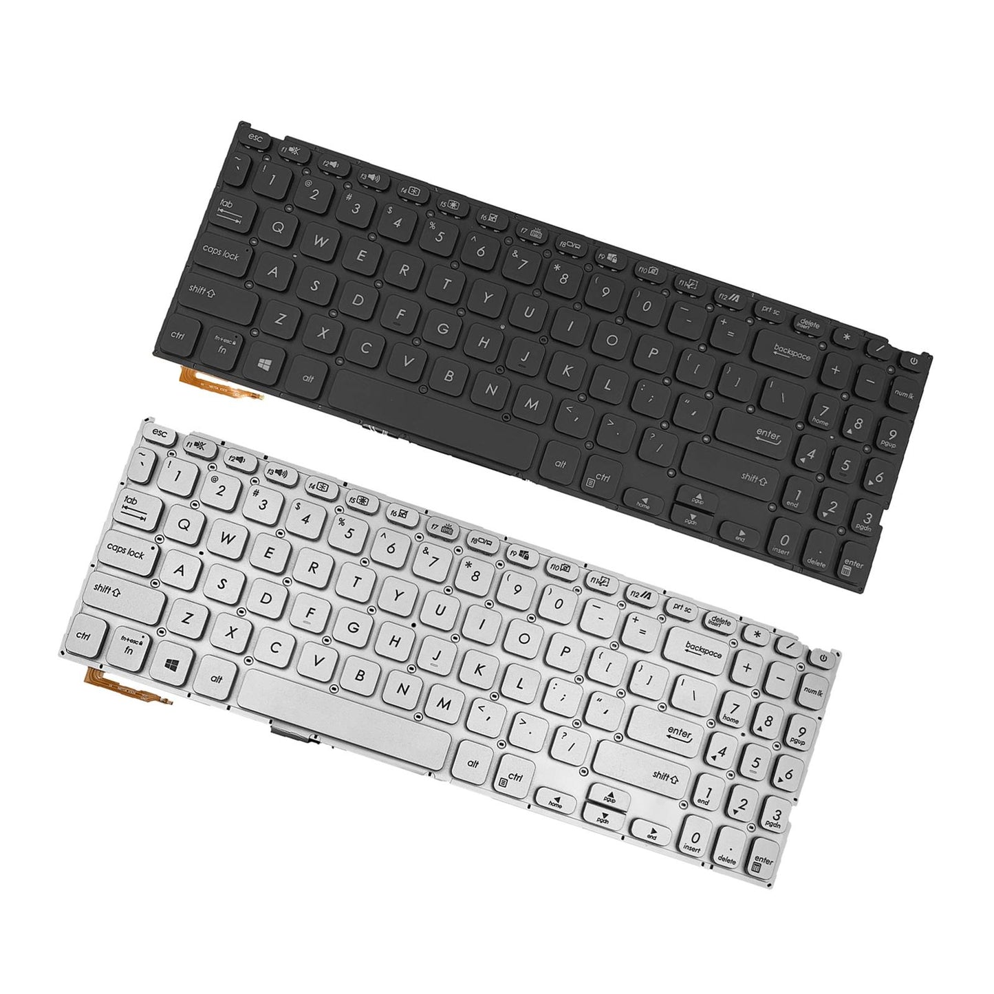 US Layout Keyboard with Backlit for VivoBook Y5000F Y5200FB Black