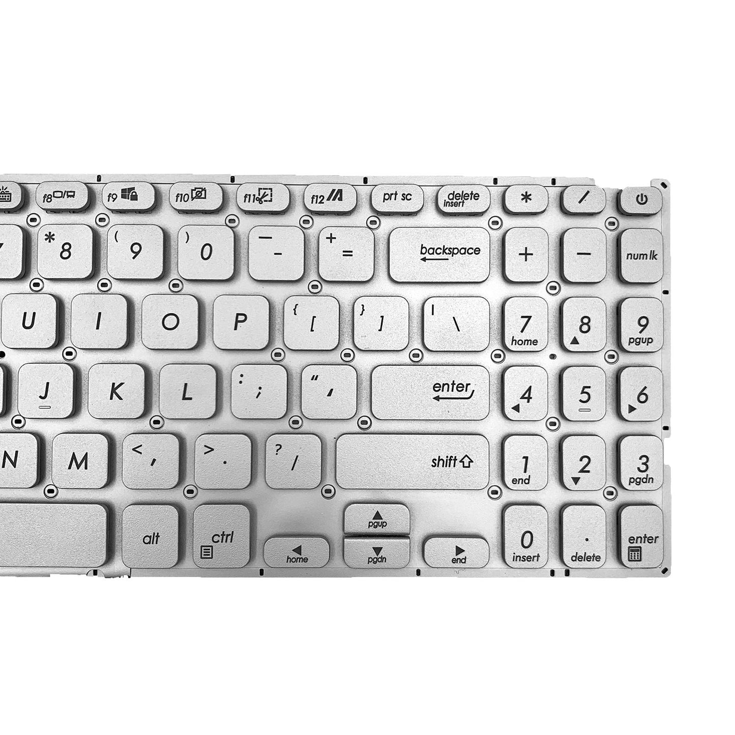 US Layout Keyboard with Backlit for VivoBook Y5000F Y5200FB Silver