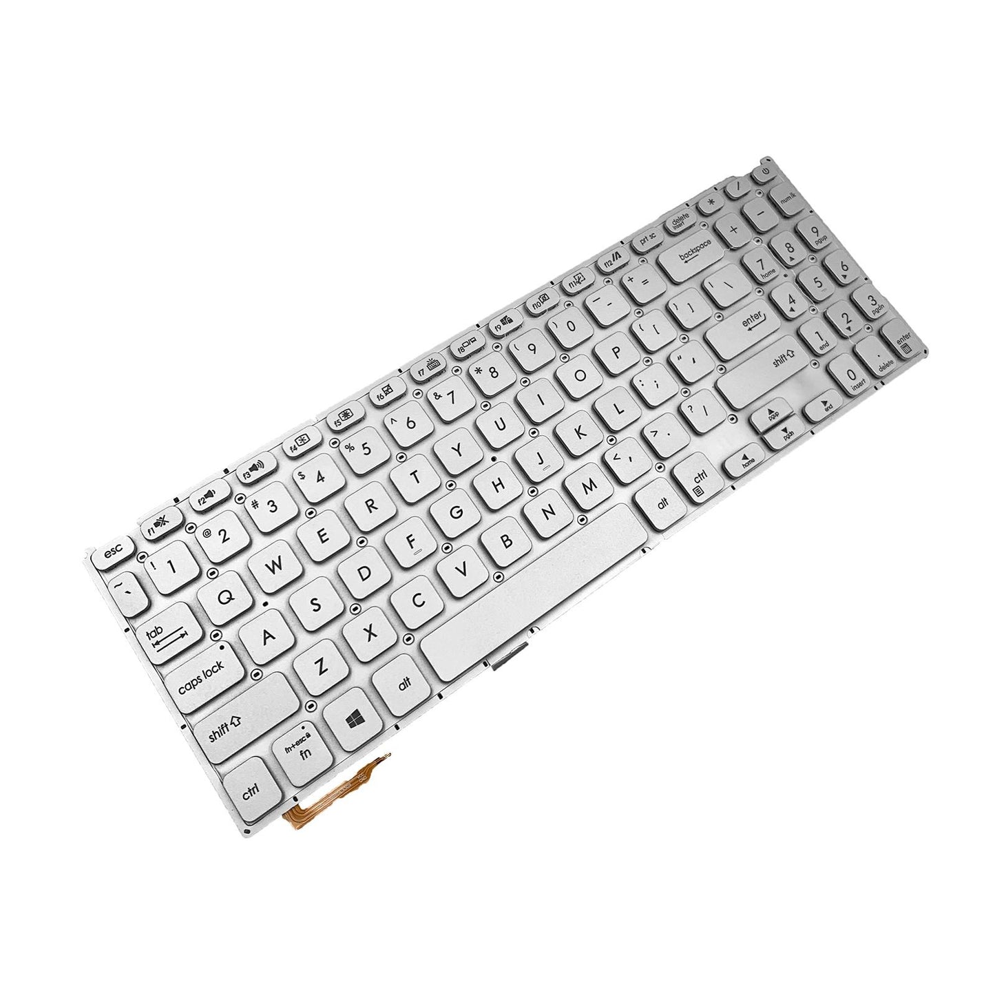 US Layout Keyboard with Backlit for VivoBook Y5000F Y5200FB Silver