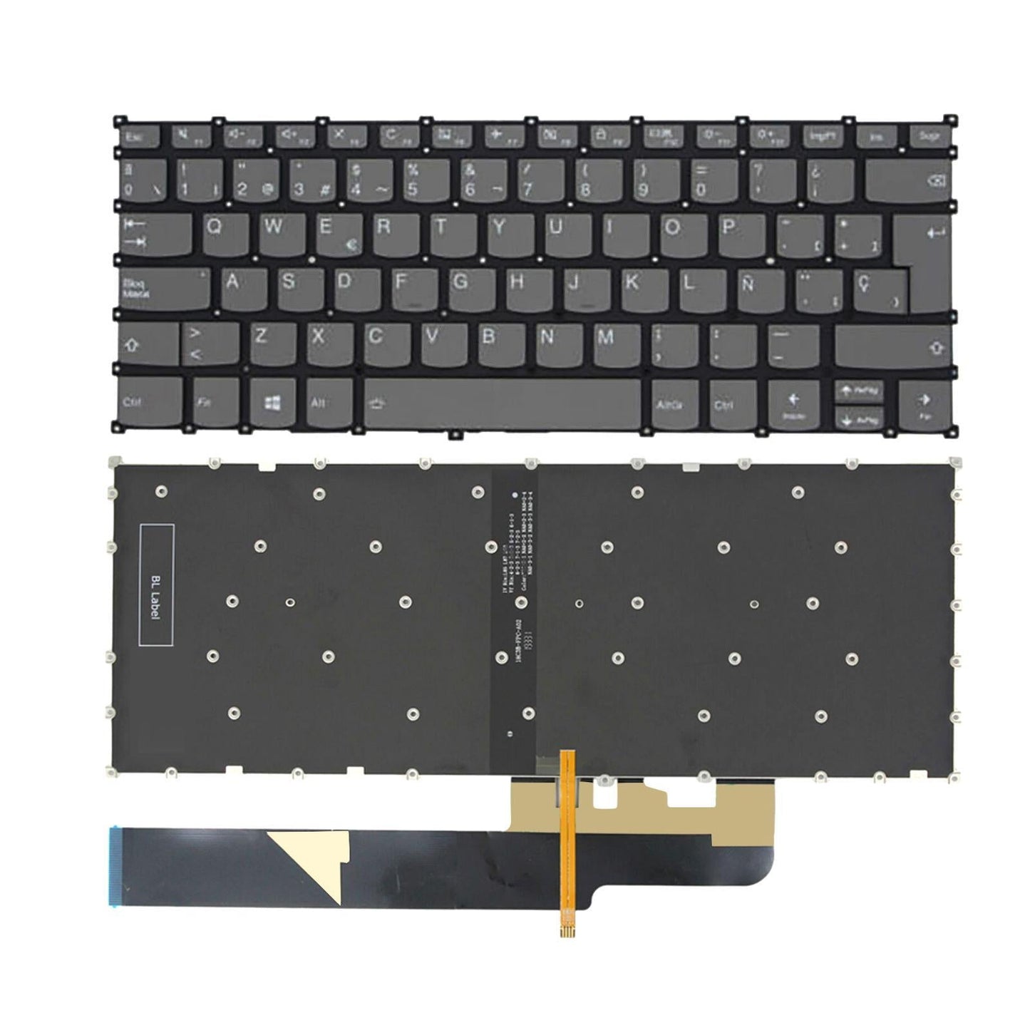 Laptop Replacement Keyboard with Backlit for 14 S540-14Aip S540-14Iml Spanish Layout