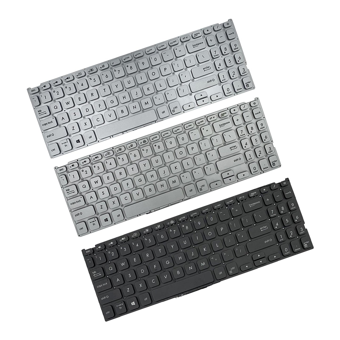 US Layout Laptop Keyboard For VivoBook 15 x512 V5000 Silver