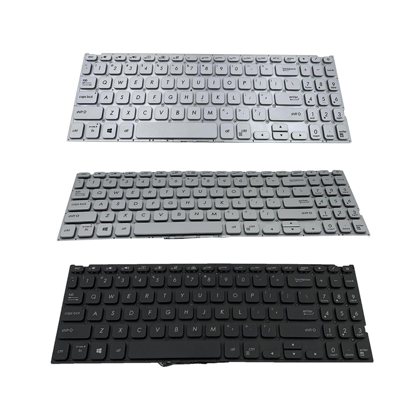 US Layout Laptop Keyboard For VivoBook 15 x512 V5000 Silver