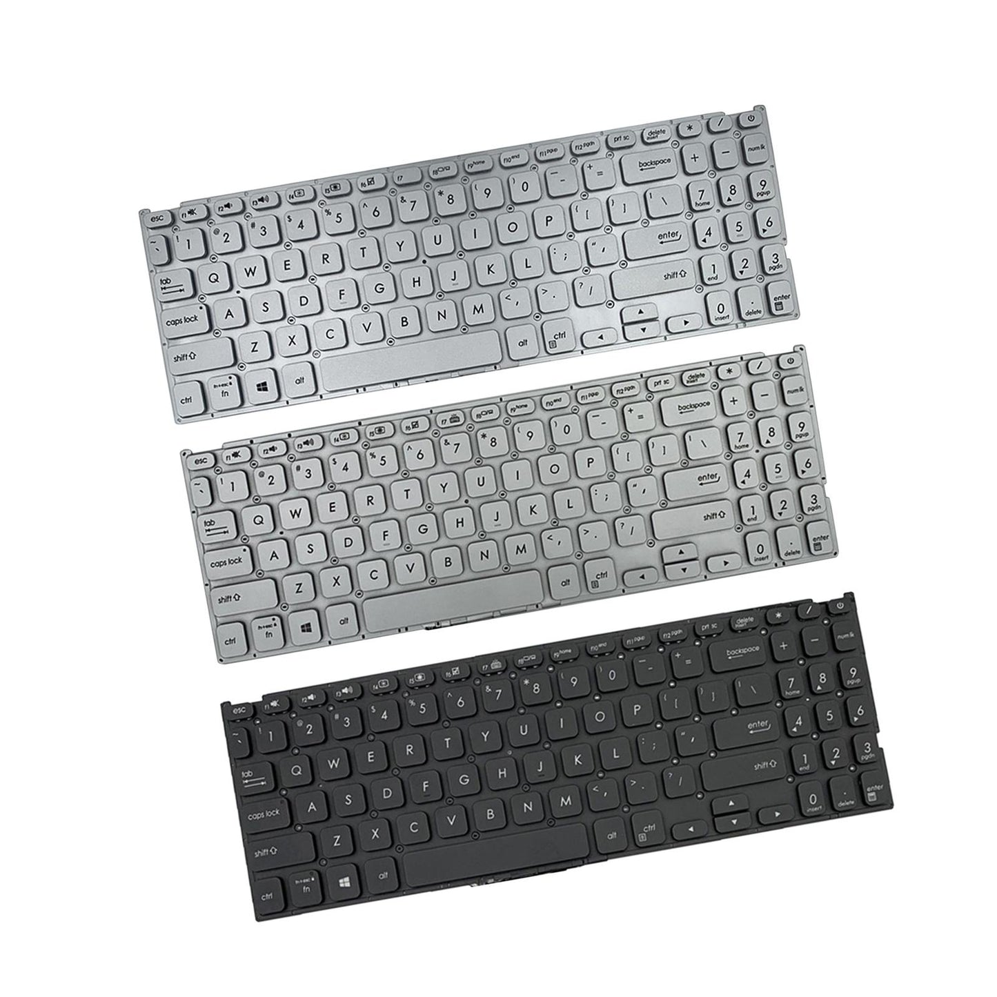 US Layout Laptop Keyboard For VivoBook 15 x512 V5000 Silver