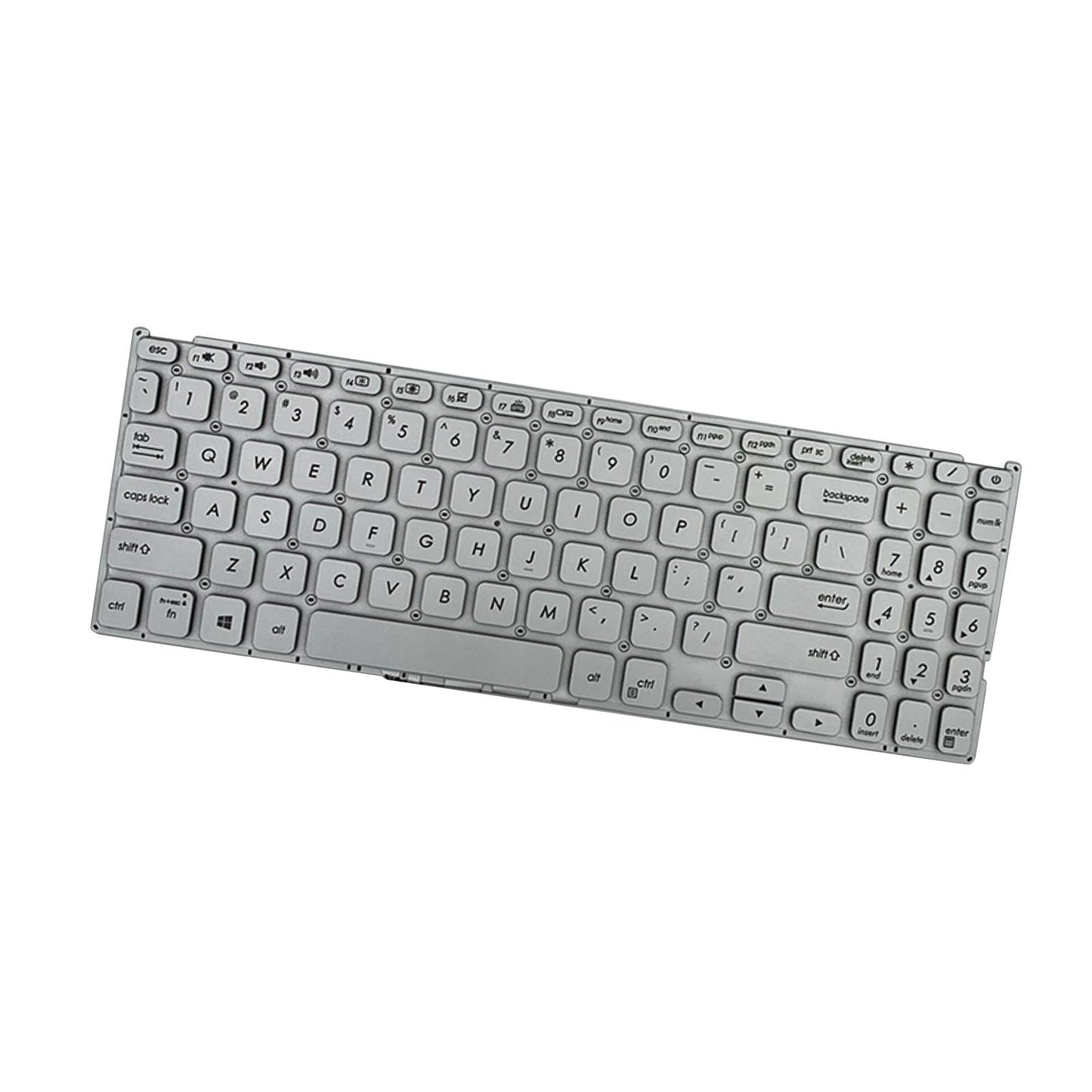 US Layout Laptop Keyboard For VivoBook 15 x512 V5000 Silver Backlight