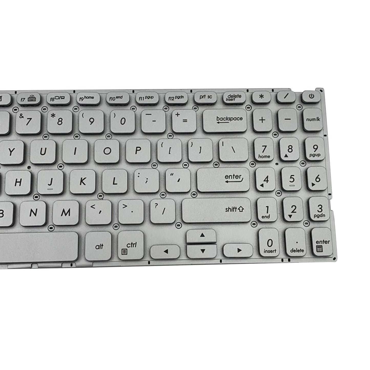 US Layout Laptop Keyboard For VivoBook 15 x512 V5000 Silver Backlight