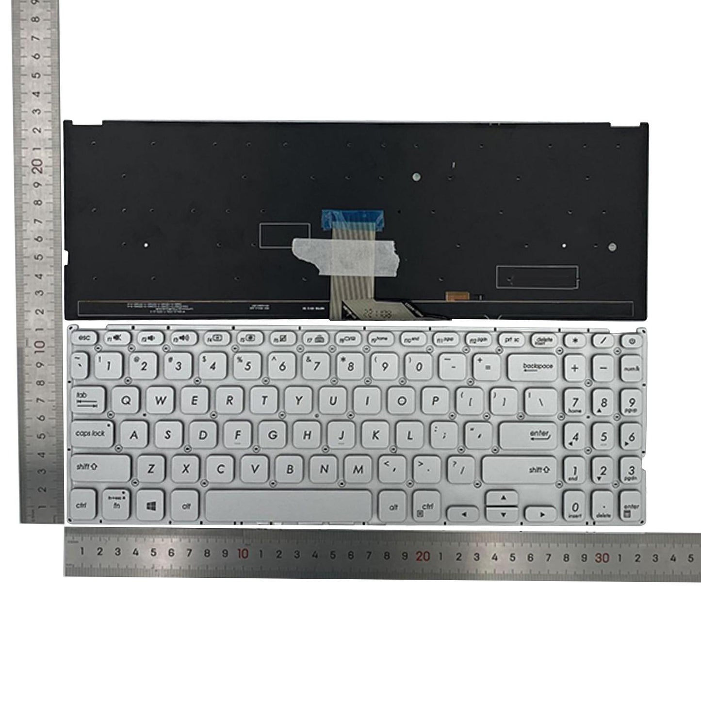 US Layout Laptop Keyboard For VivoBook 15 x512 V5000 Silver Backlight
