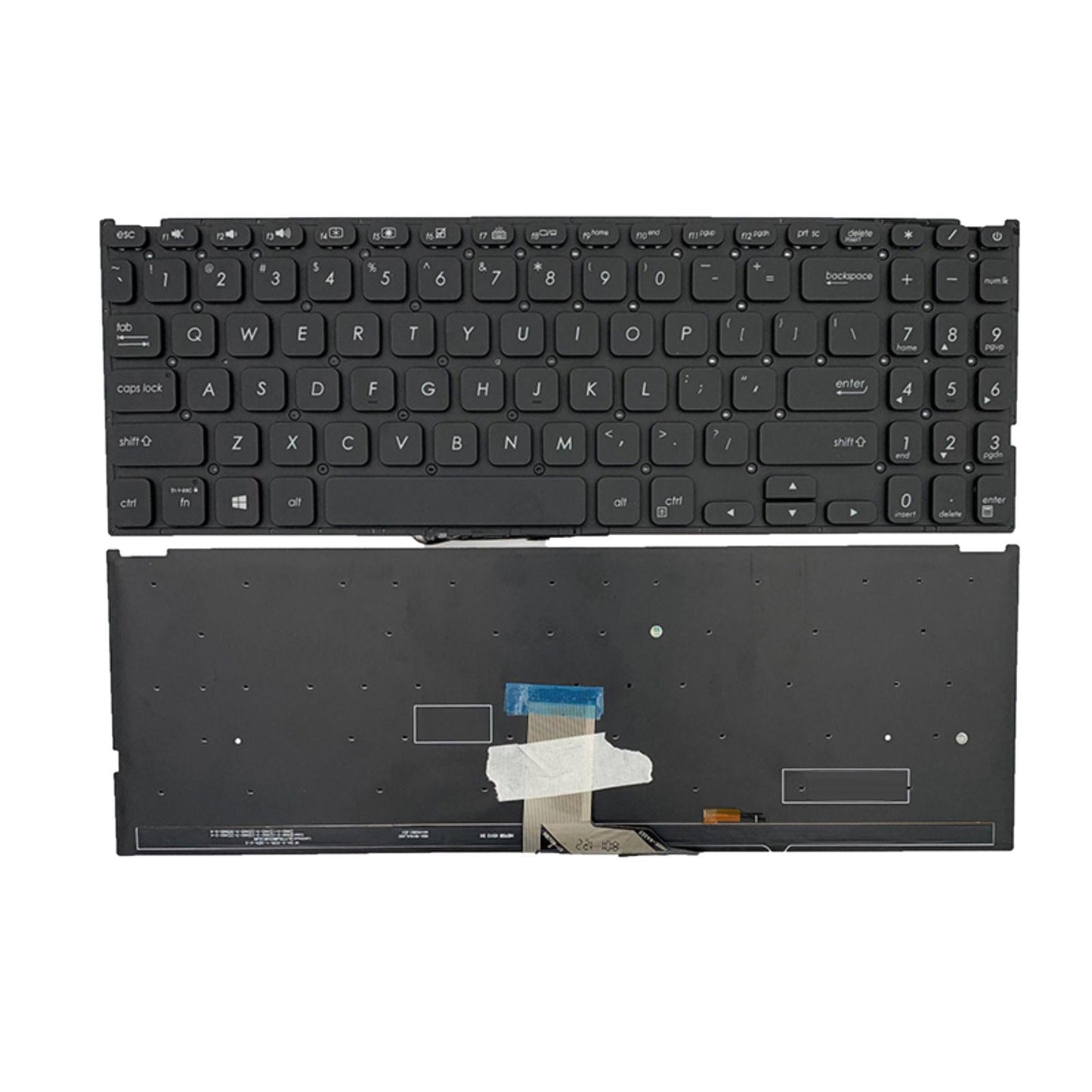 US Layout Laptop Keyboard For VivoBook 15 x512 V5000 Black Backlight
