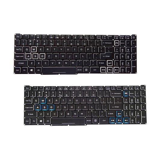 Replacement Laptop Keyboard US Layout for 4 AN515-54 AN515-43 AN517-51 White Backlit