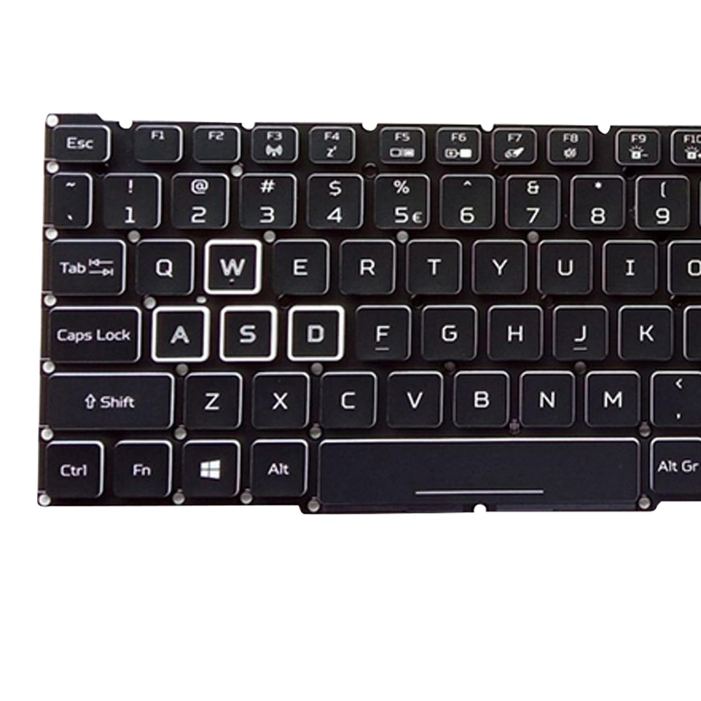 Replacement Laptop Keyboard US Layout for 4 AN515-54 AN515-43 AN517-51 White Backlit