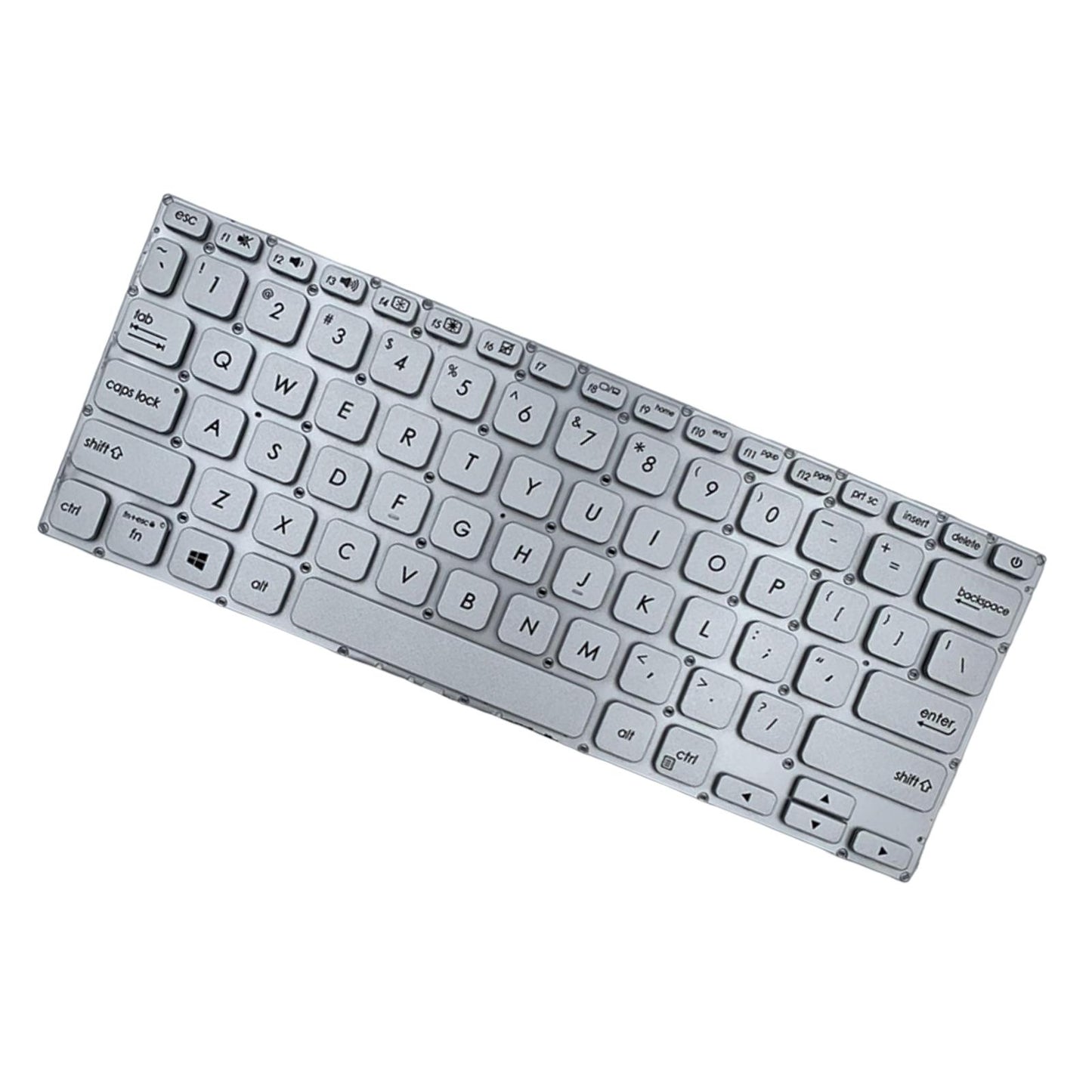 US Layout Laptop Keyboard for x412 A412 R423 R424 Professional Silver