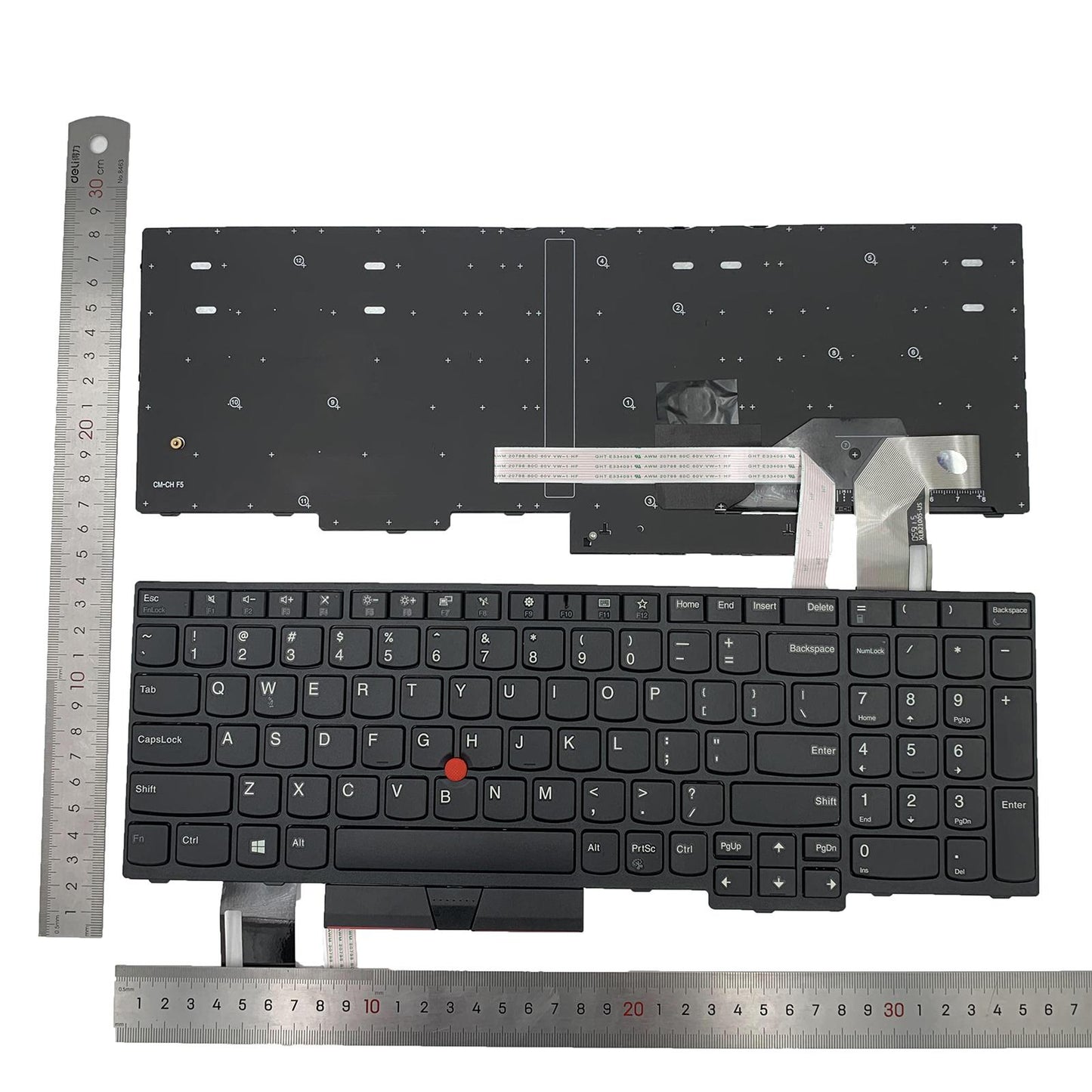 Laptop Keyboard Replace Parts US English Layout for E580 E585 T590 E590  With Pointer