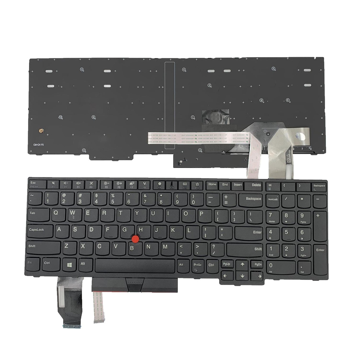 Laptop Keyboard Replace Parts US English Layout for E580 E585 T590 E590  With Pointer