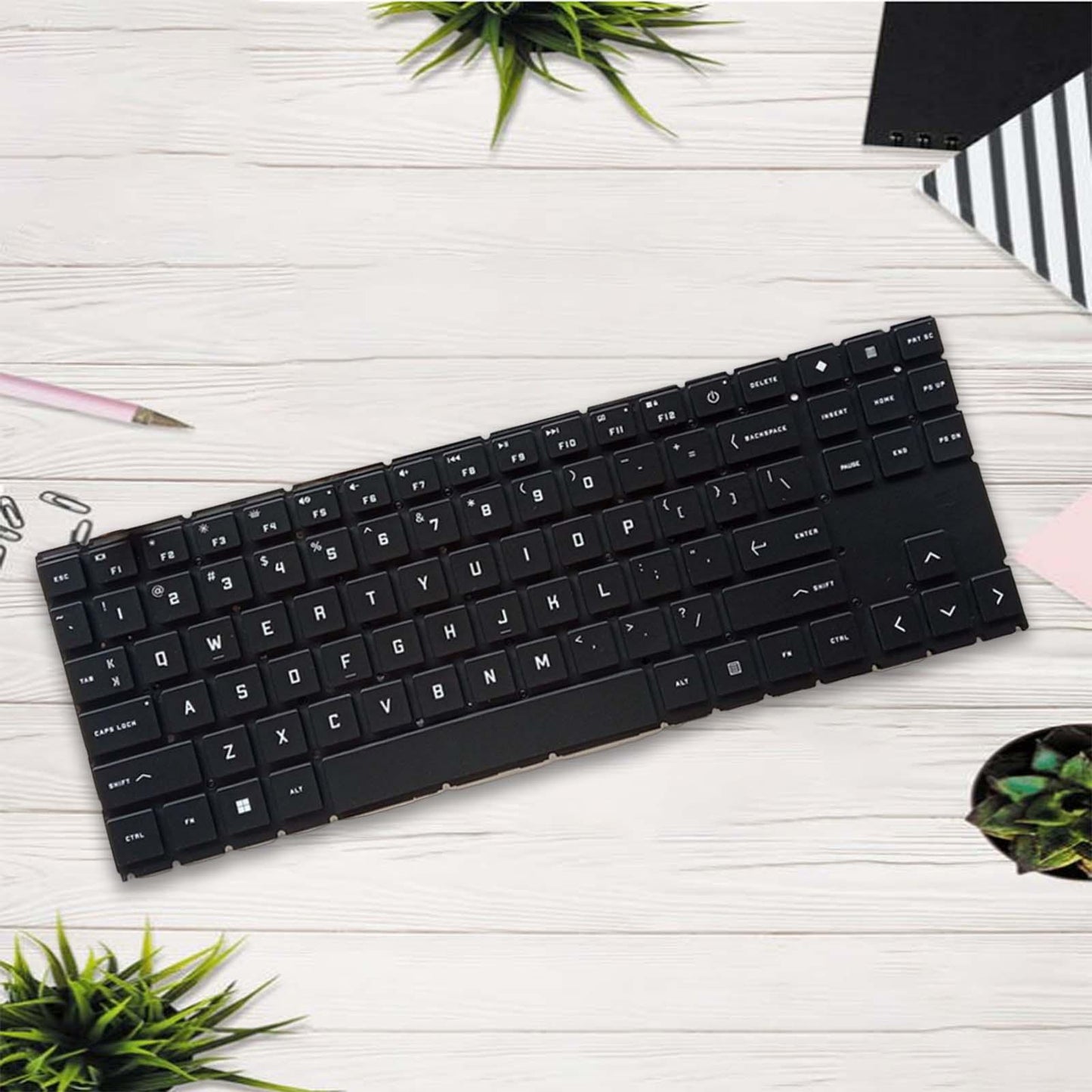 Laptop Keyboard US English Backlit for 15-En Tpn-Q236 Accessory