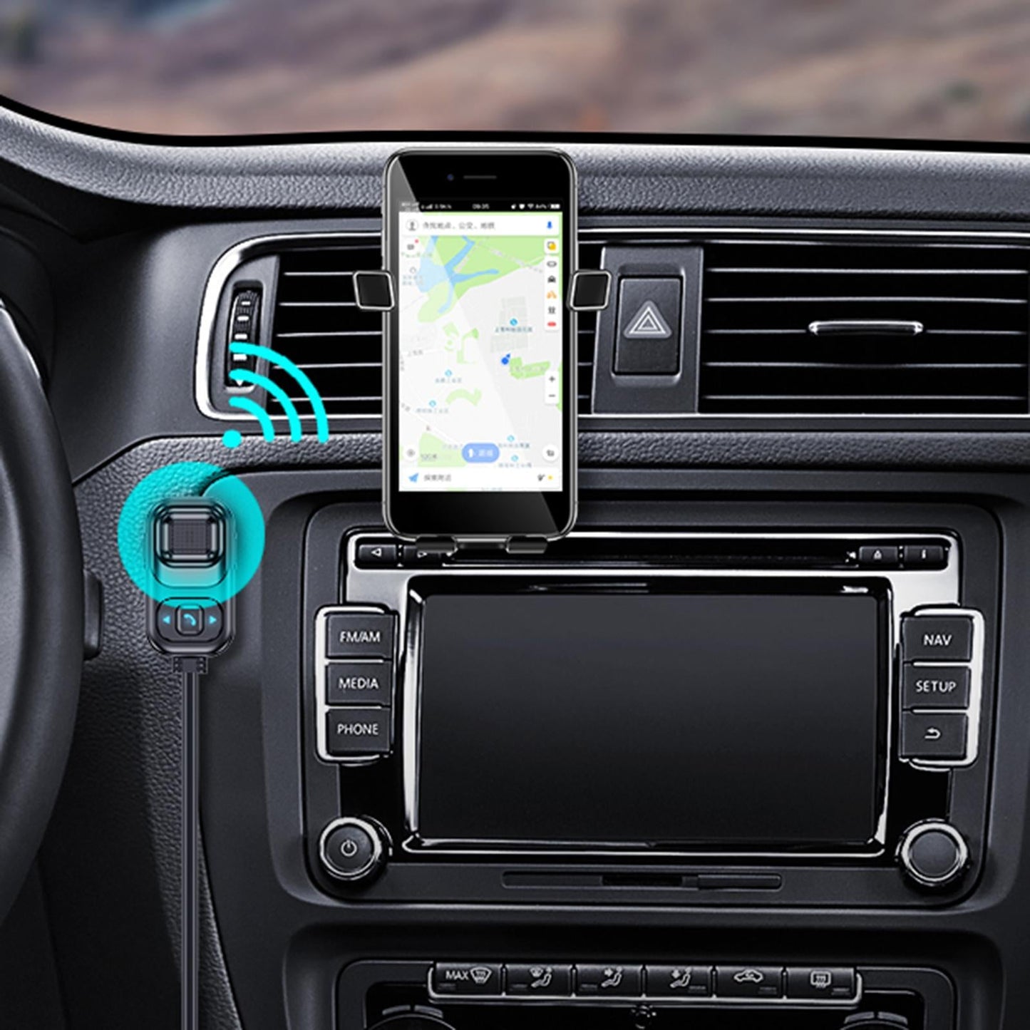 2 in 1 Audio Adapter Transmitter Receiver Portable for Car Stereo System