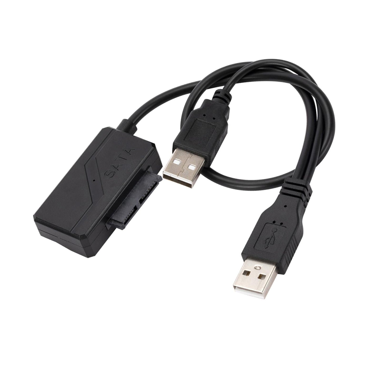 USB 2.0 to SATA 7+6 13Pin Cable Laptop Cd-Rom Dvd-Rom with Power Supply