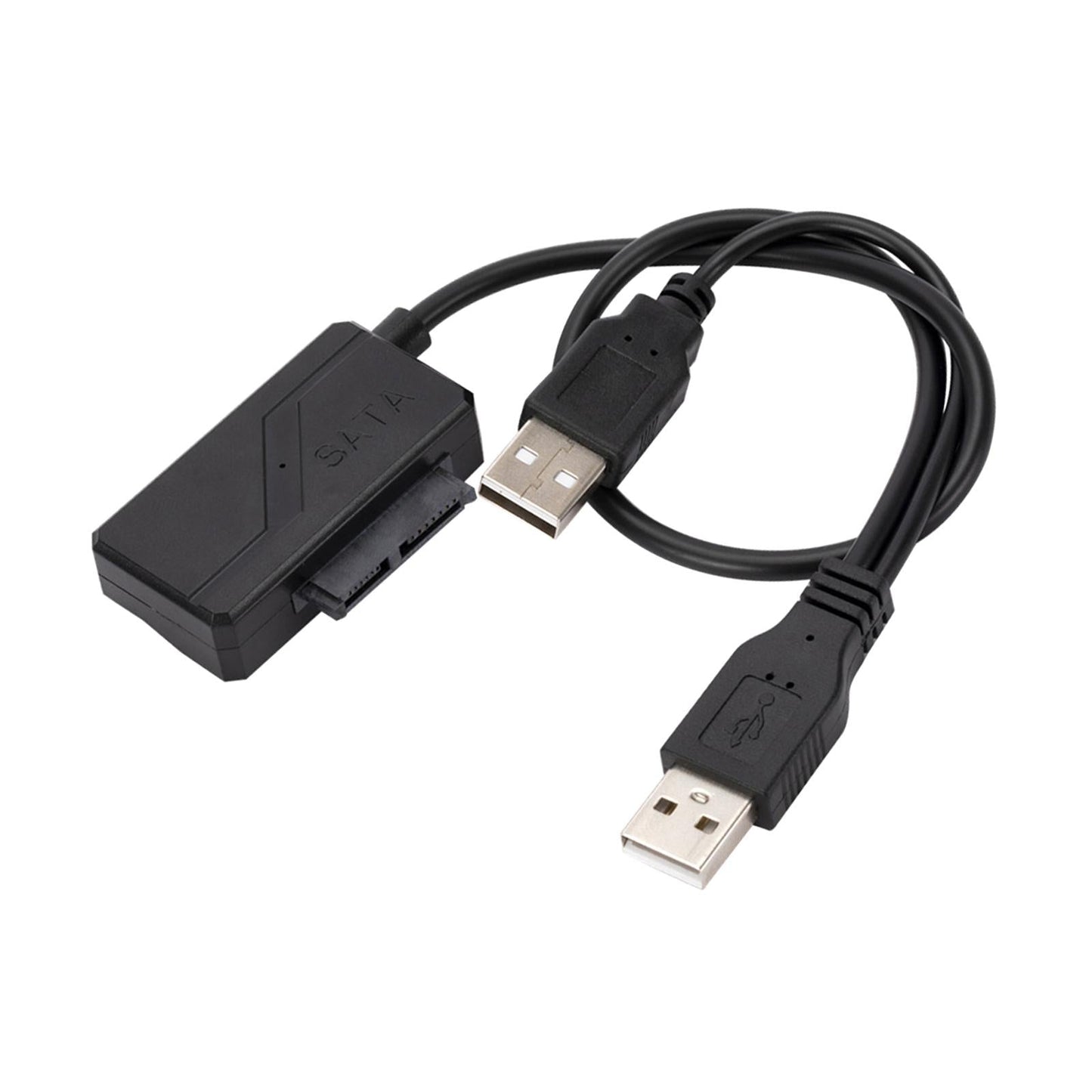 USB 2.0 to SATA 7+6 13Pin Cable Laptop Cd-Rom Dvd-Rom with Power Supply