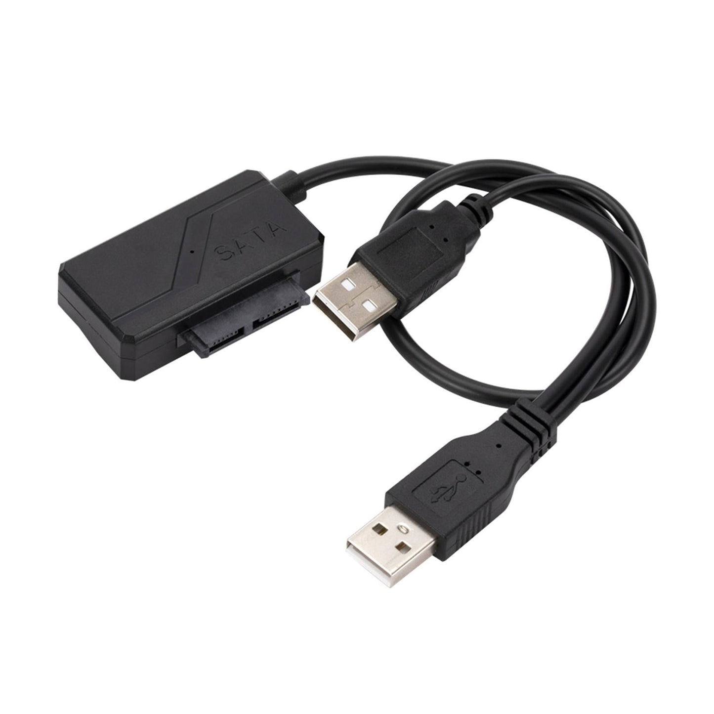 USB 2.0 to SATA 7+6 13Pin Cable Laptop Cd-Rom Dvd-Rom with Power Supply