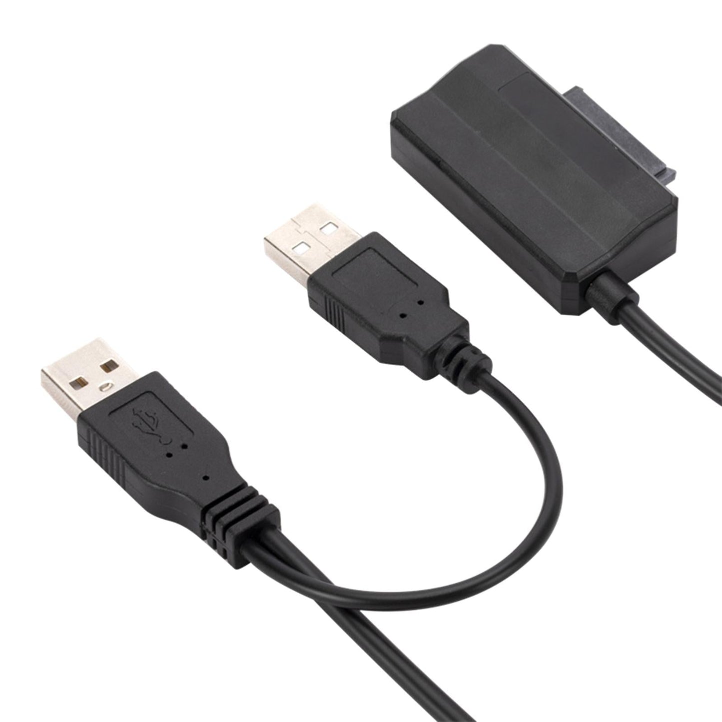 USB 2.0 to SATA 7+6 13Pin Cable Laptop Cd-Rom Dvd-Rom with Power Supply