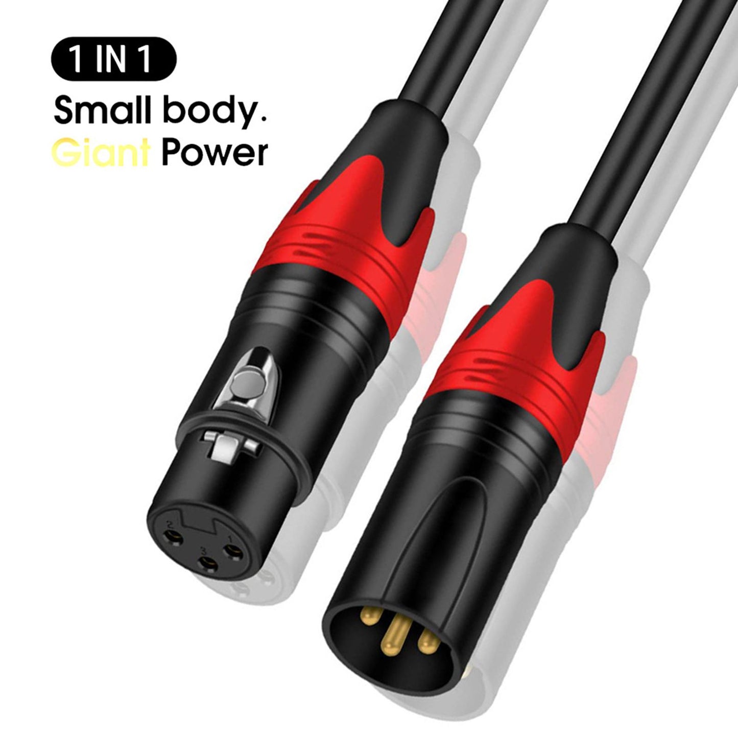 XLR Microphone Cable Audio Cable XLR Cable for PA Systems Mixers Speakers 2m